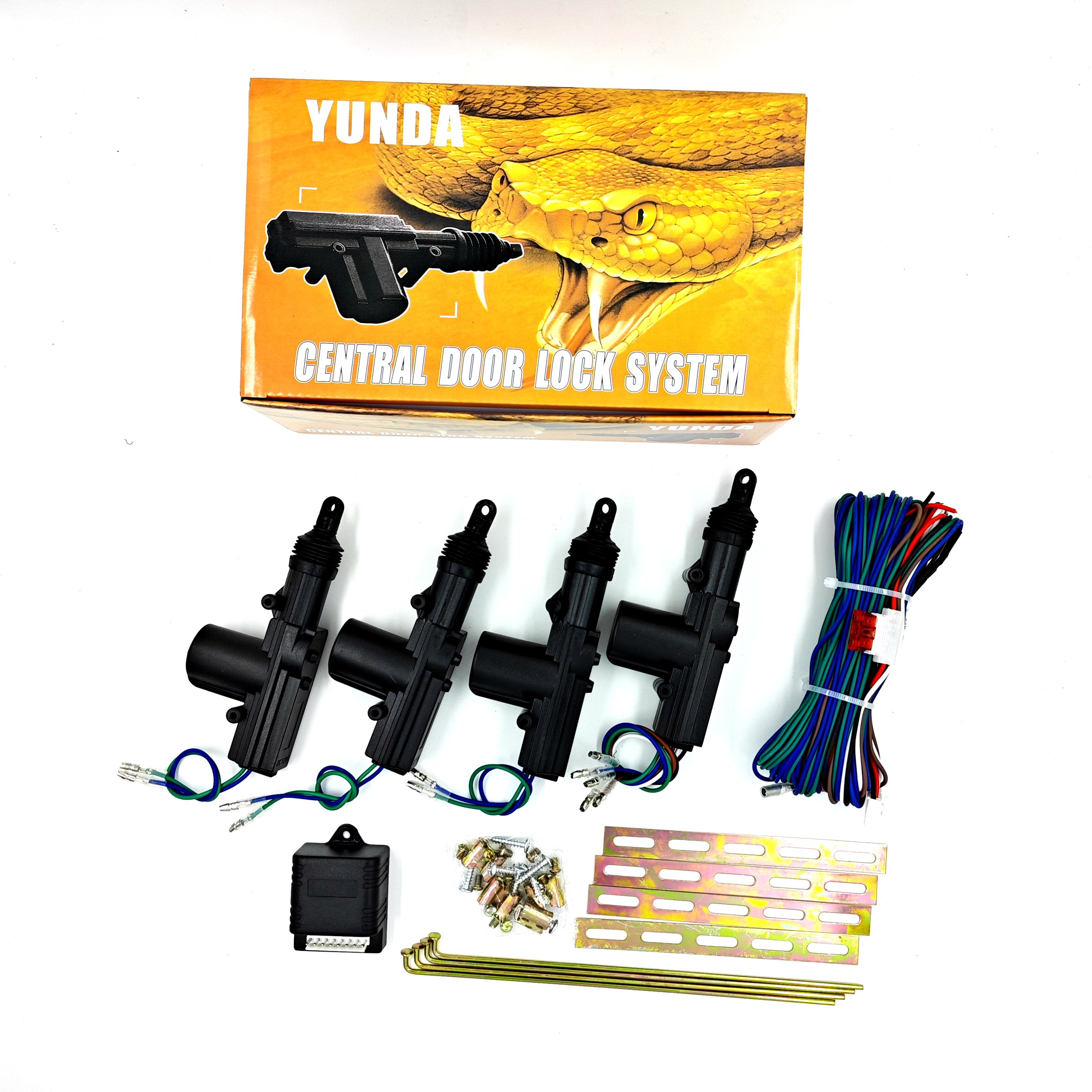 Universal DC 12V Auto Electric Car Door Central Lock Kit Central Locking System for Car with 4 Actuators Motor L001